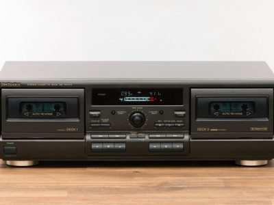 Technics RS-TR373 Doppel Tapedeck / Twin Kassettendeck in schwarz/braun