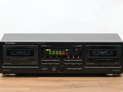 先锋 PIONEER CT-W401R Autoreverse Doppel Tapedeck / Twin Kassettendeck in schwarz