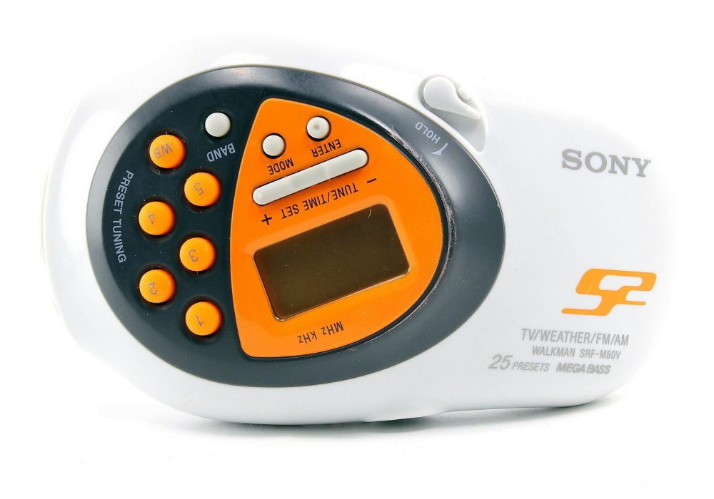 索尼 SONY SRF-M80V TV/Weather/FM/AM 收音机