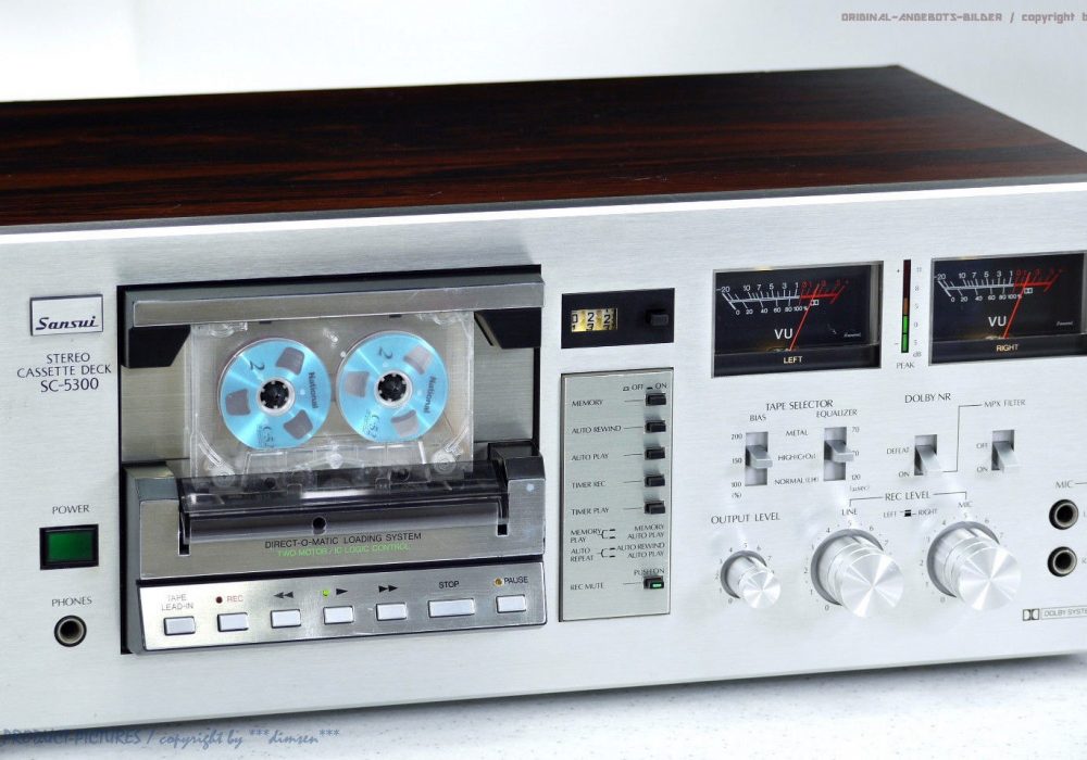 SANSUI SC-5300 古董 Direct-O-Matic 磁带 Tape 卡座! Revidiert+1J.G<wbr/>arantie!