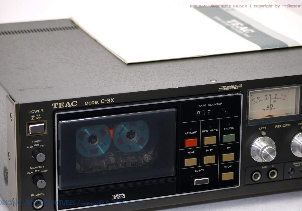 TEAC C-3X 古董 磁带 Tape 卡座 Top-Zustand OVP+BDA! Revidiert+1J.G<wbr/>arantie