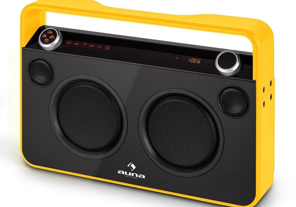 Auna Bebop Ghettoblaster Boombox USB/RADIO 蓝牙音箱