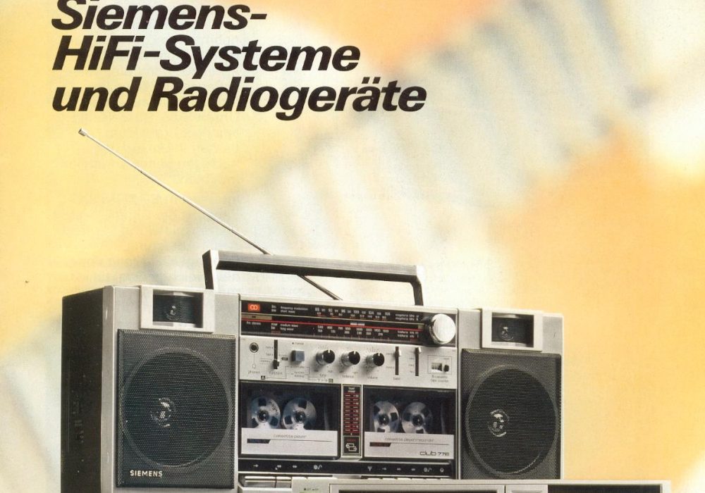 Siemens-HiFI-Systeme und Radiogeräte 1984