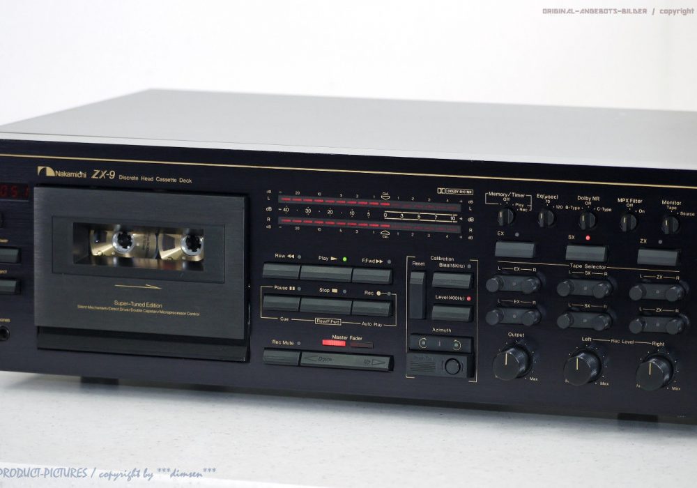 NAKAMICHI ZX-9 High-End 磁带 Tape 卡座 Top-Zustand!! Revidiert+1J.G<wbr/>arantie!!