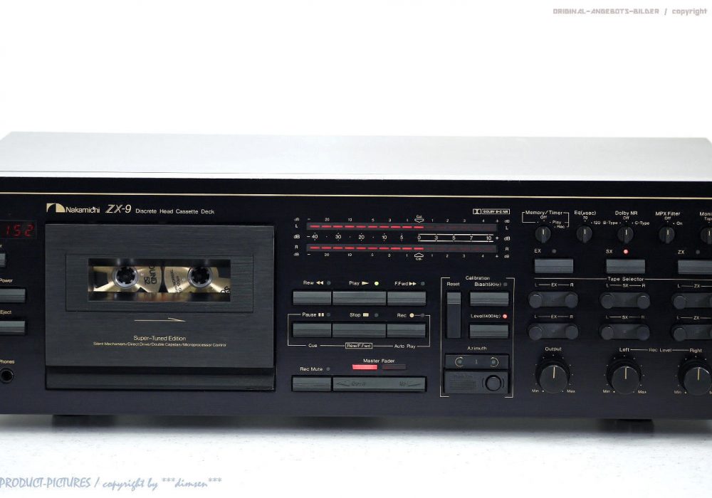 NAKAMICHI ZX-9 High-End 磁带 Tape 卡座 Top-Zustand!! Revidiert+1J.G<wbr/>arantie!!