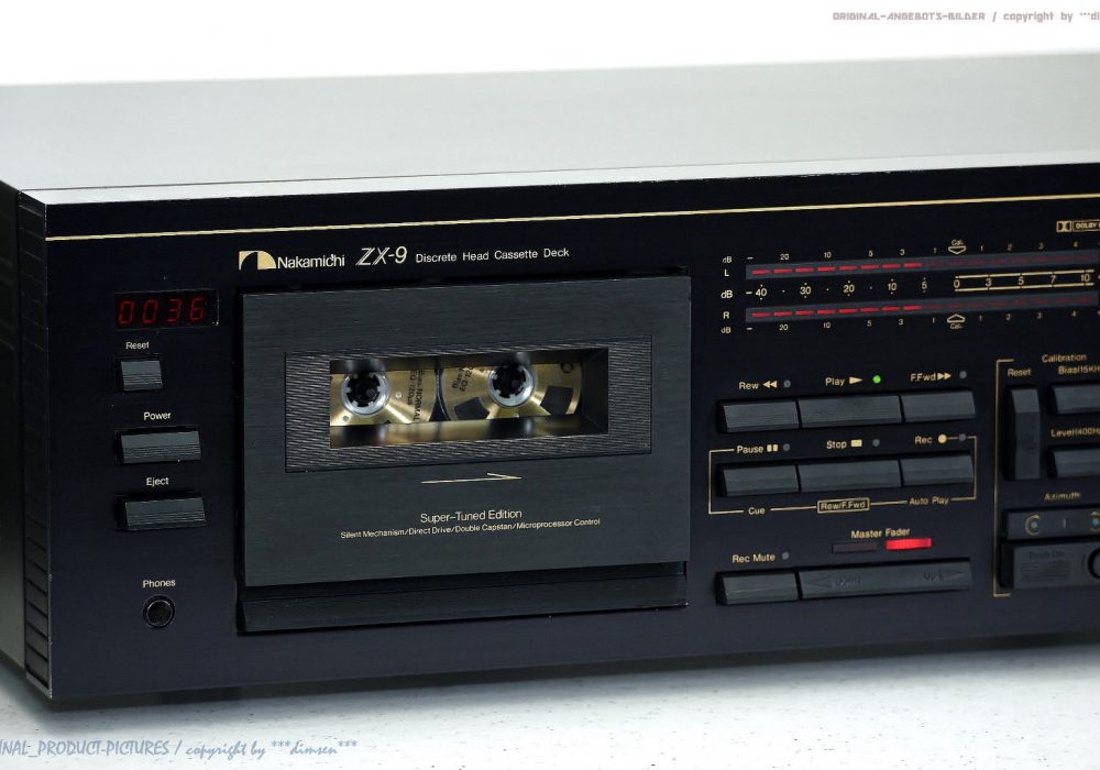 NAKAMICHI ZX-9 High-End 磁带 Tape 卡座 Top-Zustand!! Revidiert+1J.G<wbr/>arantie!!