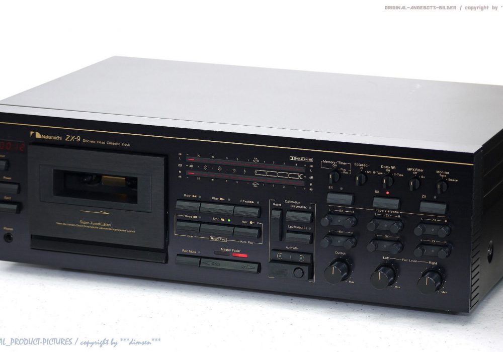 NAKAMICHI ZX-9 High-End 磁带 Tape 卡座 Top-Zustand!! Revidiert+1J.G<wbr/>arantie!!