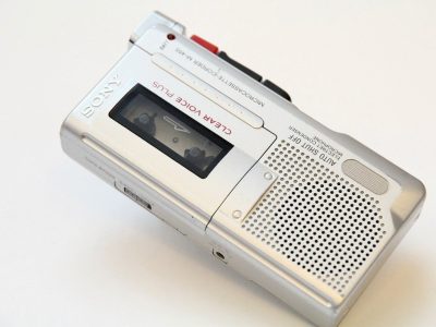 索尼 SONY 微型盒式磁带 Clear Voice 录音机 M-455 Handheld Dictaphone Auto Shut Off