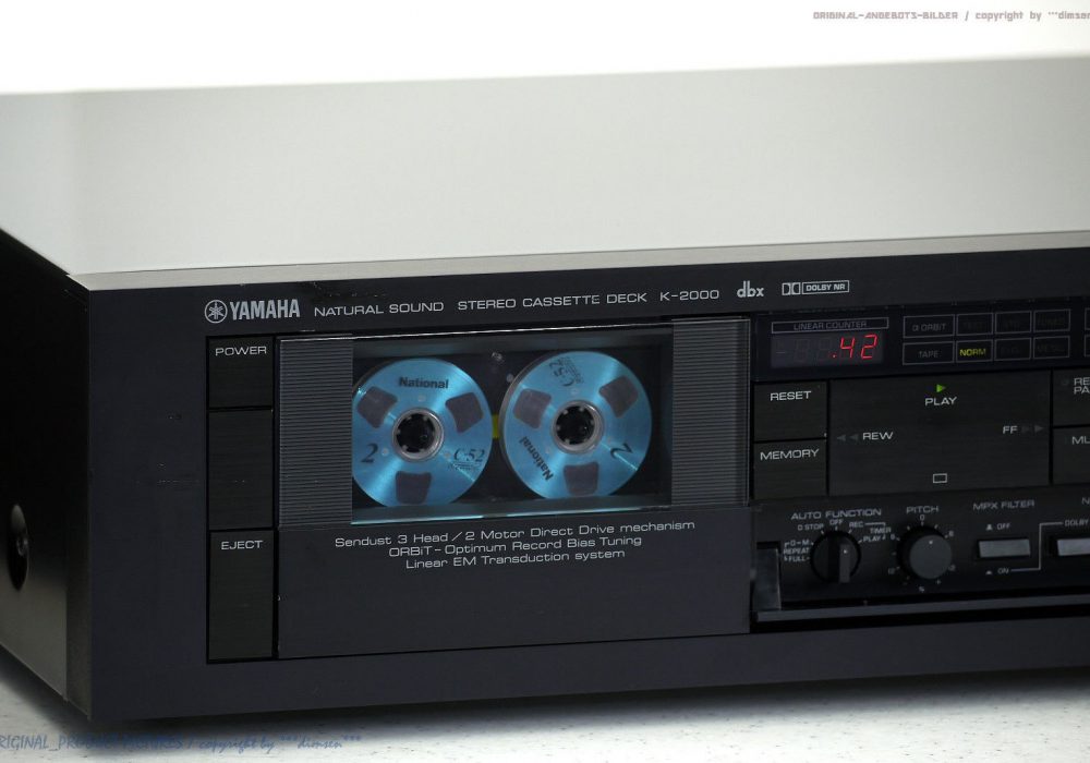 YAMAHA K-2000 dbx High-End 3-Head 磁带卡座 Top-Zust.! Revidiert+1j.G<wbr/>arantie