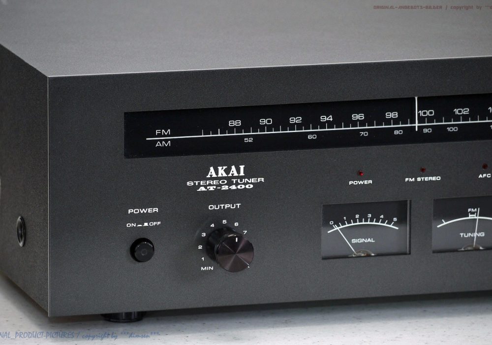 AKAI AT-2400 古董 AM/FM 立体声 Tuner in 1A-Zustand!! Gewartet+1J.Ga<wbr/>rantie!