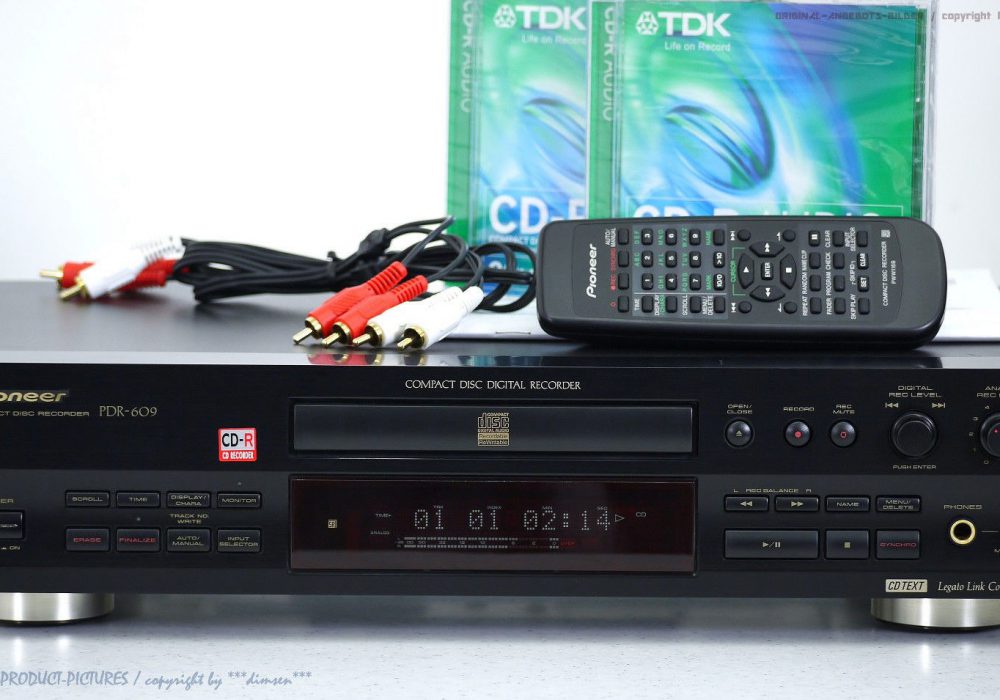 PIONEER PDR-609 High-End CD-录音机 mit BDA+FB in 1A-Zustand!! + 1J.Garantie!!