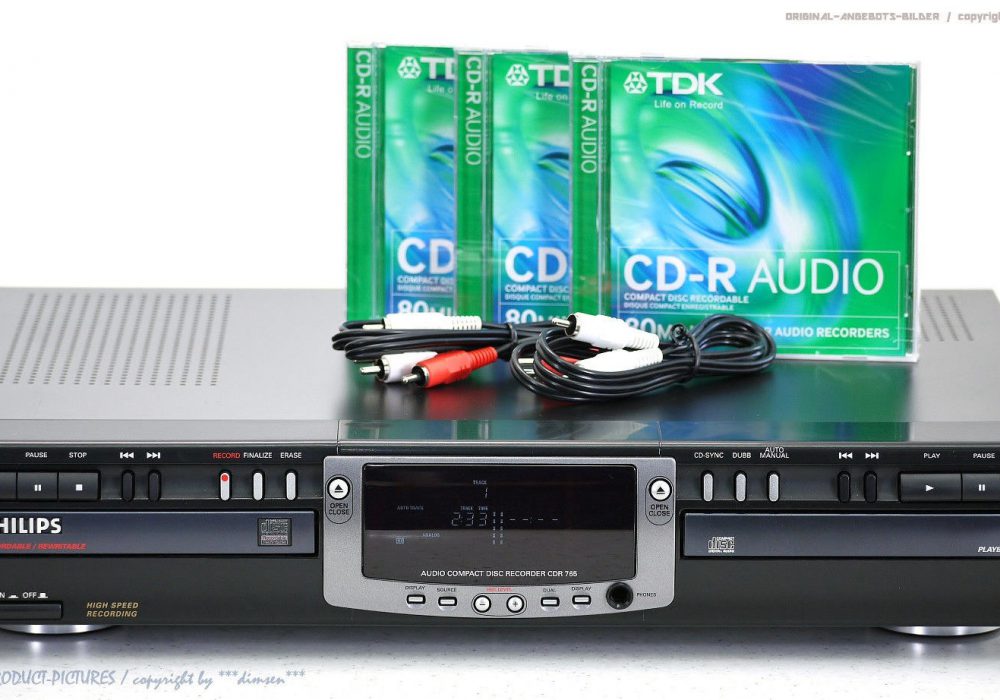 PHILIPS CDR-765 Spitzenklasse CD-录音机 in Top-Zustand!! + 1J.Garantie!!