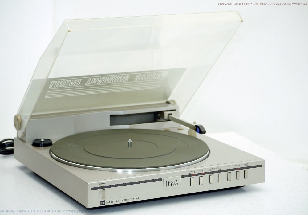 DUAL CST3510 古董 Tangetial Plattenspieler<wbr/>/黑胶唱机 mit MMP450 +1J.Garantie!