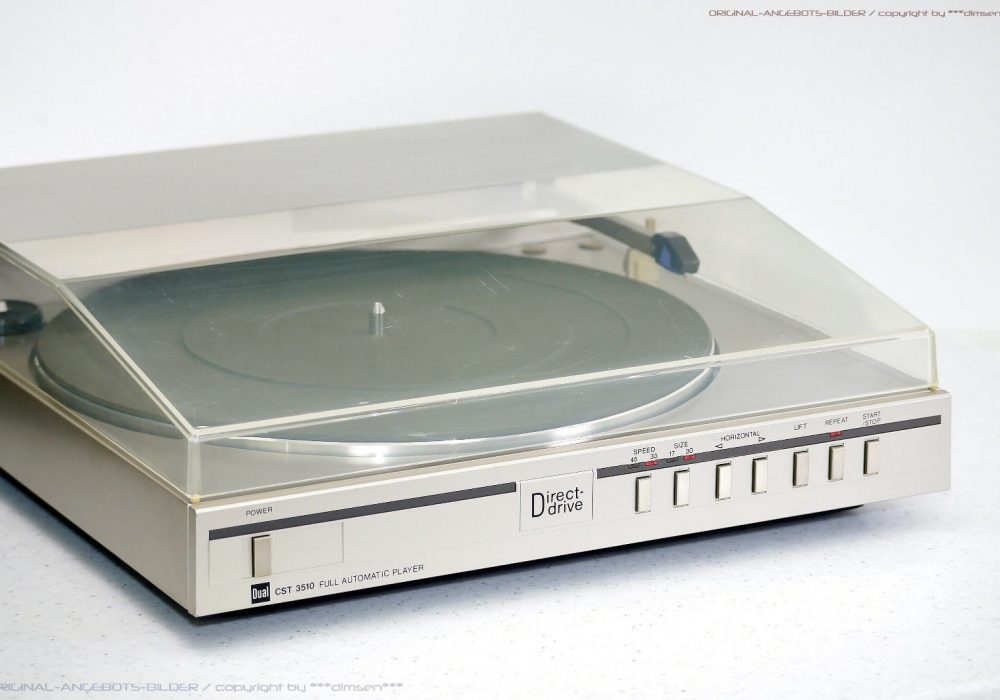 DUAL CST3510 古董 Tangetial Plattenspieler<wbr/>/黑胶唱机 mit MMP450 +1J.Garantie!