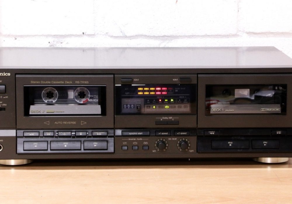 松下 Technics RS-TR165 Double cassette tape deck Dolby B C auto reverse JAPAN