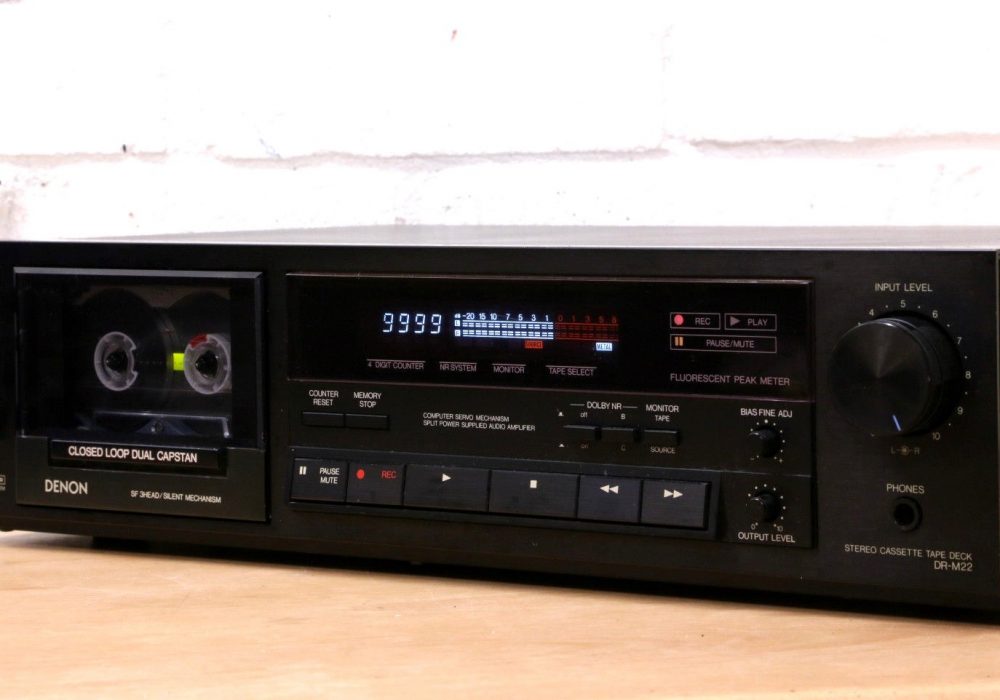 DENON DR-M22 Hi-Fi cassette tape deck Dolby B/C 3-HEAD closed loop dual capstan