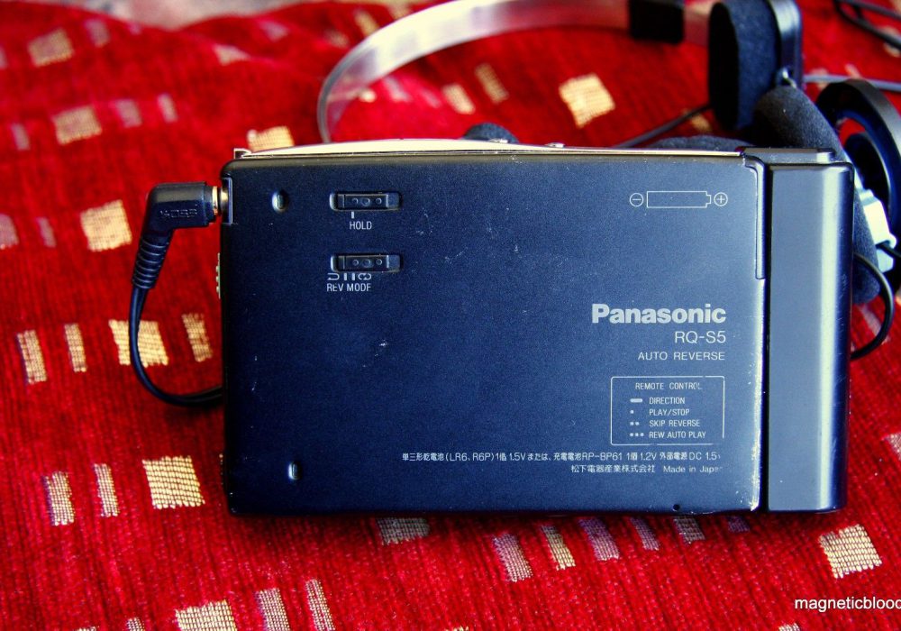 Rare 松下 Panasonic RQ S5 Dolby B+C cassette player, Koss Porta Pro headphones