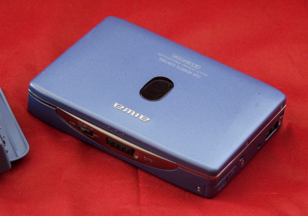 Very Rare 爱华 AIWA HS PX820 Blue Personal 磁带播放机 , restored, recap 100%