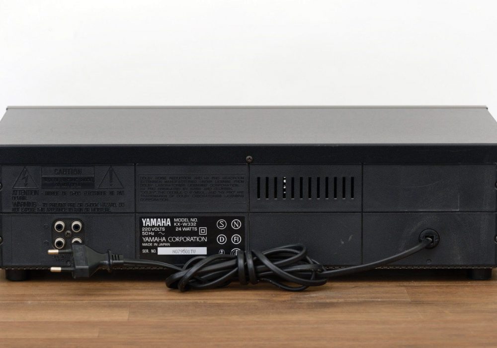 YAMAHA KX-W332 Stereo Double Cassette Deck