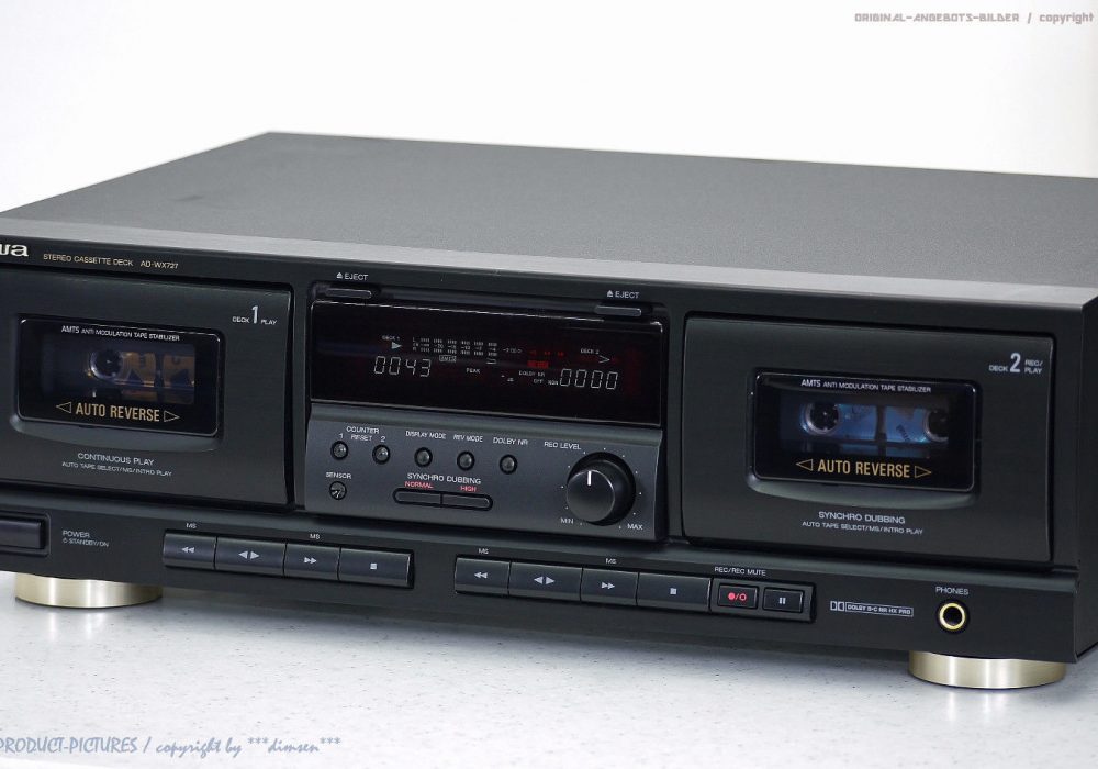 AIWA AD-WX727 Doppel 磁带 Tape 卡座