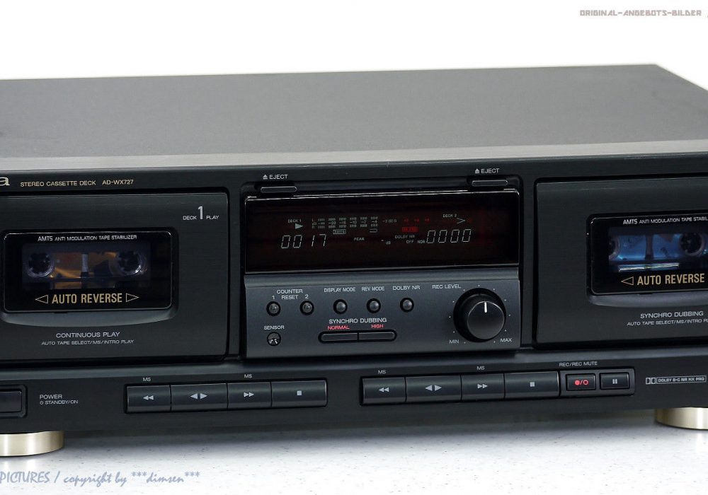 AIWA AD-WX727 Doppel 磁带 Tape 卡座