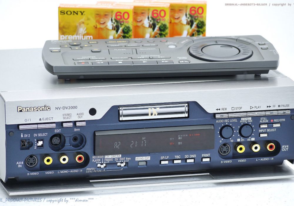 松下 Panasonic NV-DV2000 High-End miniDV/mini-DV 录像机