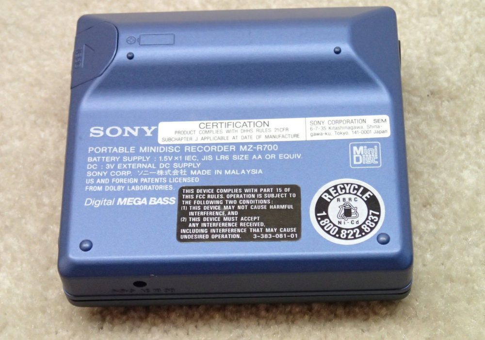 索尼 SONY MZ-R700 MD随身听