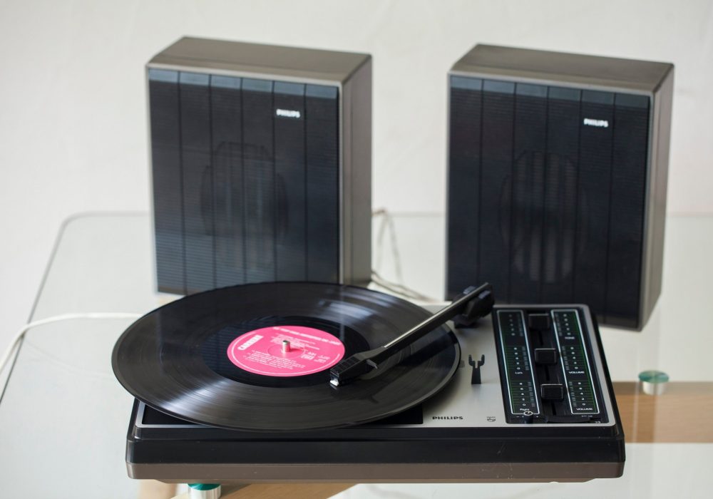 Philips Stereo 390 Turntable 黑胶唱机