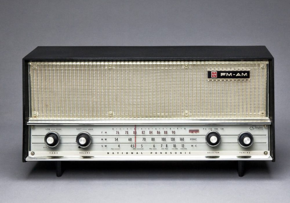 FMのきける真空管ラジオ ナショナルパナソニック RE-830 FM-AM 3-BAND 実用中古！
