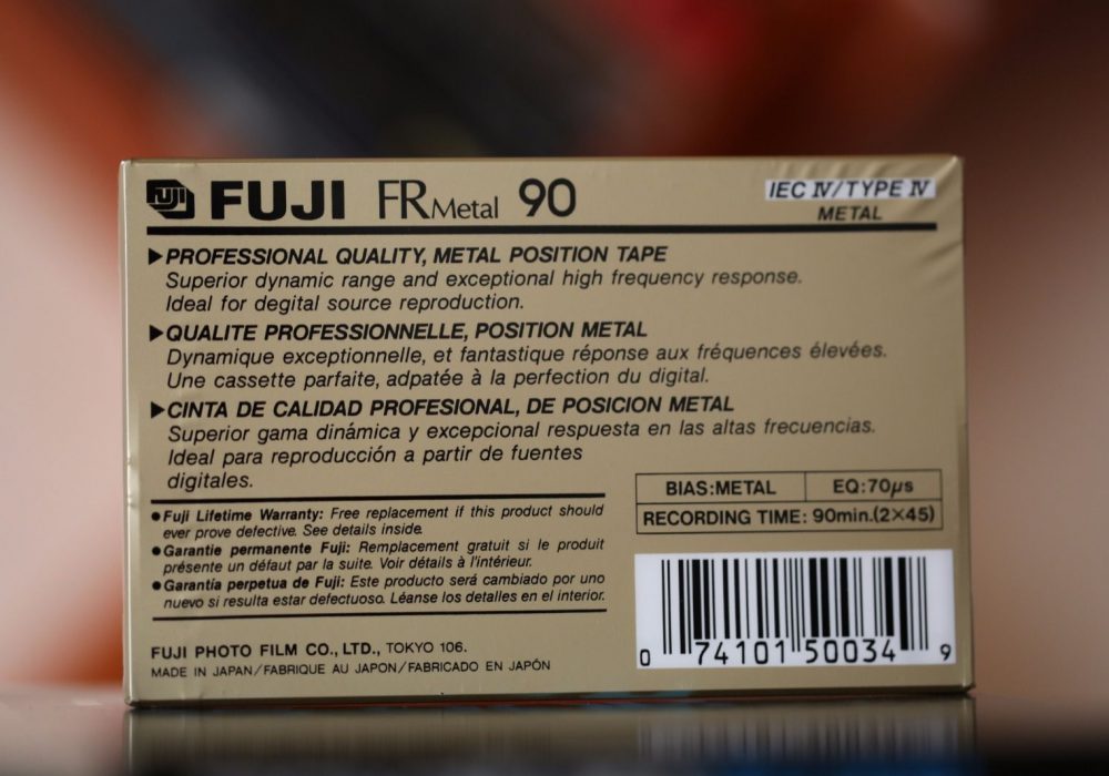 FUJI FR Metal 90 Cassette Type IV