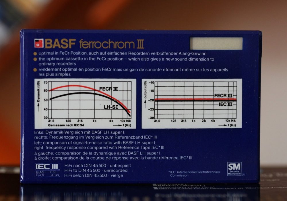 BASF Ferrochrom III (TYPE III) Blank Cassette
