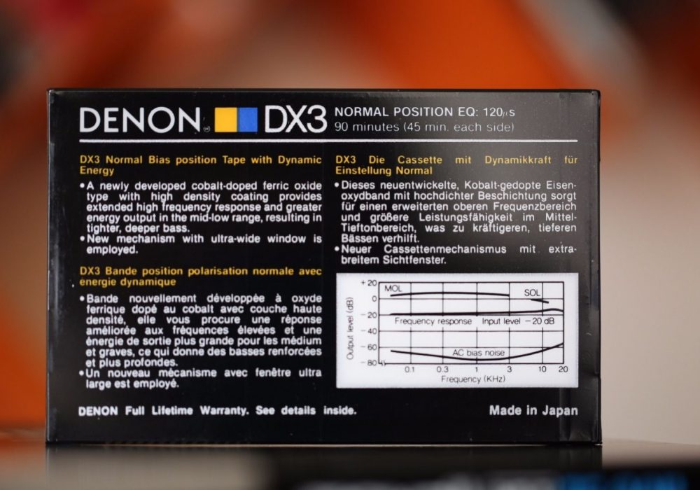 DENON DX3 盒式录音带