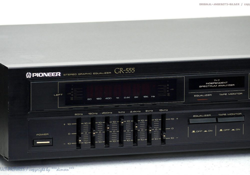 先锋 PIONEER GR-555 七段频谱 图示均衡器