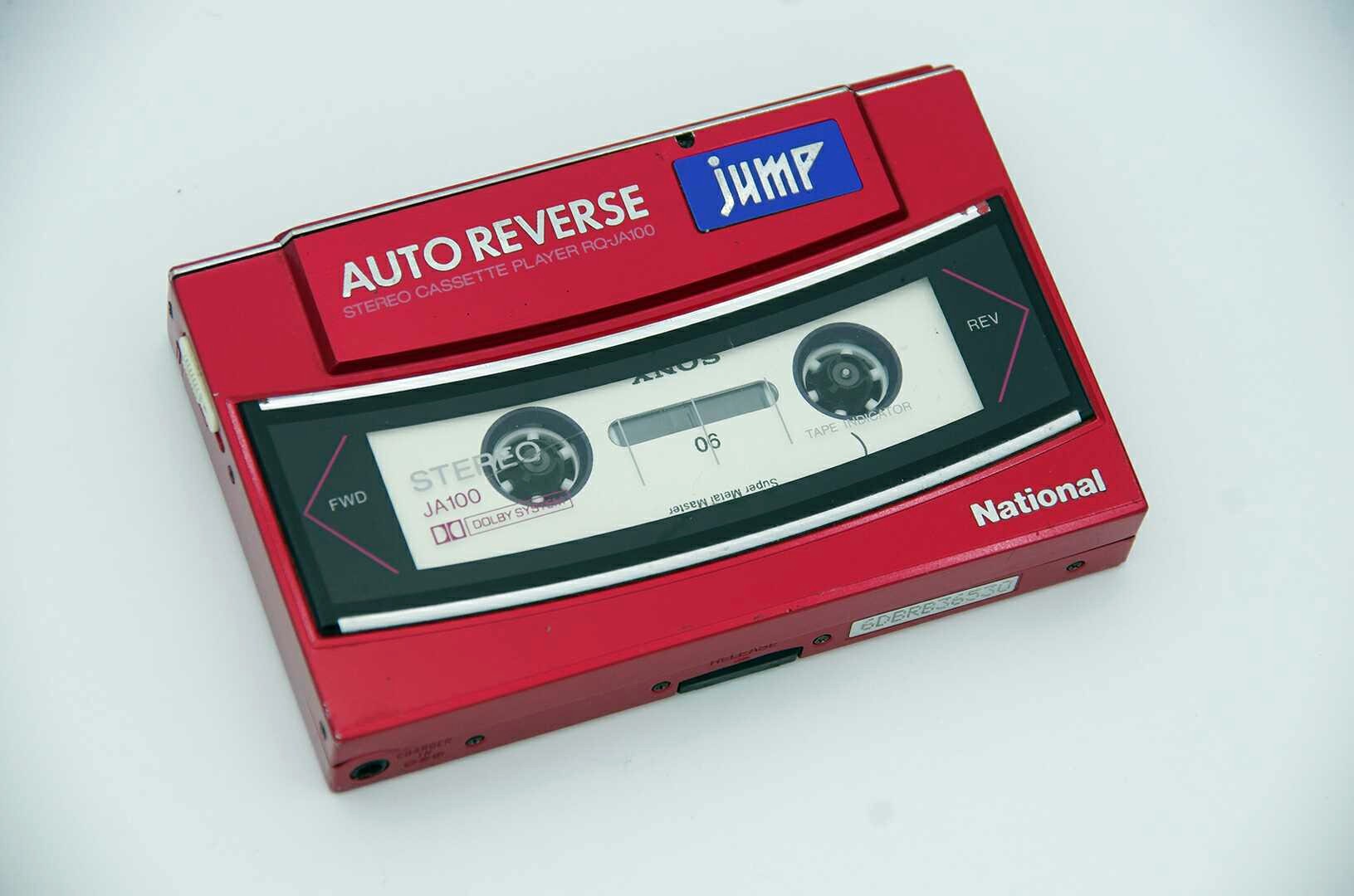 National JUMP ステレオカセットプレーヤー RQ-JA100 赤