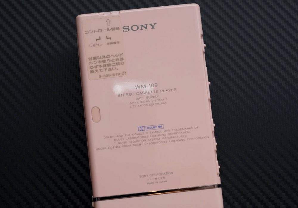 SONY WM-109 PINK WALKMAN 磁带随身听