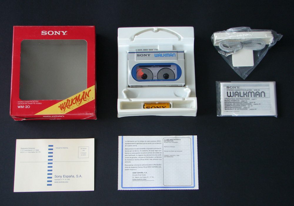 索尼 SONY WM-20 磁带随身听