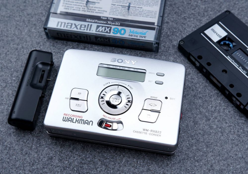 SONY ソニー WALKMAN ポータブルカセットプレイヤー WM-RX822 シルバー MAXELL メタルテープ付