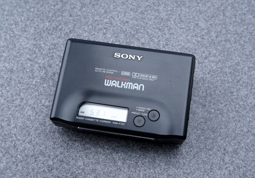 SONY ソニー WLAKMAN ポータブルカセットプレイヤー WM-F707 BLACK