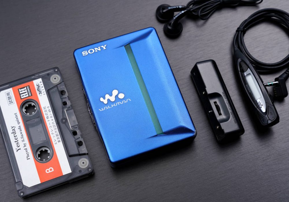 美品索尼 SONYWALKMAN 高音質便携カセット播放器 WM-EX910 BLUE