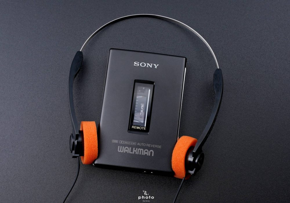 索尼 SONYWALKMAN便携カセット播放器 WM-607 Black ヘットフォン付