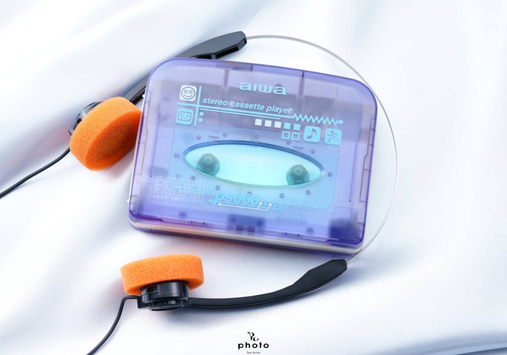 aiwa アイワ便携カセット播放器 HS-PS008 violet 稀少色