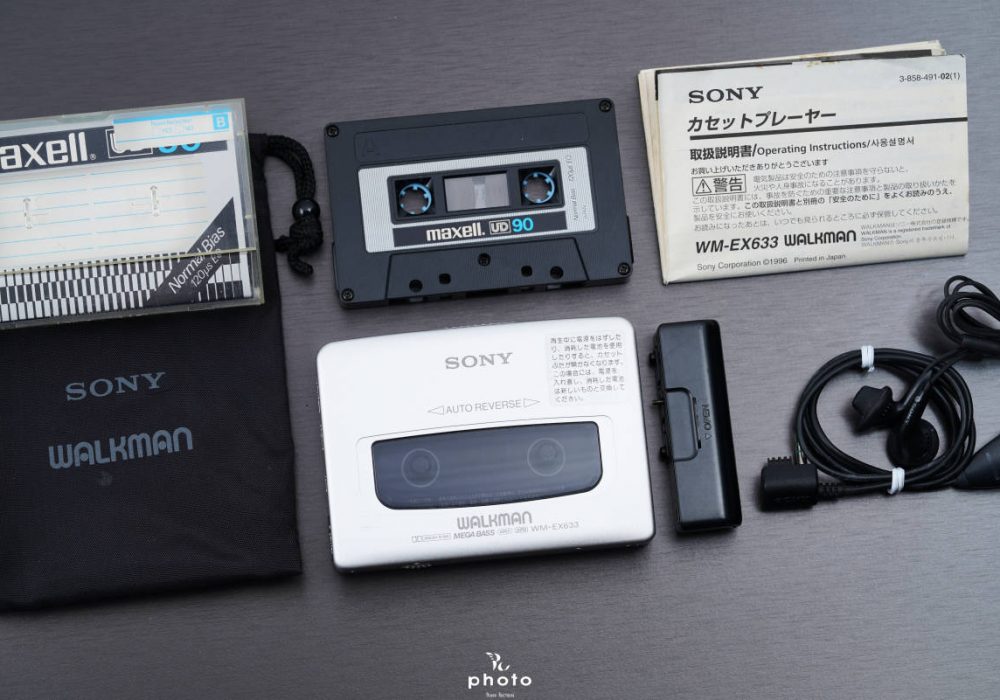 索尼 SONYWALKMAN 高音質便携カセット播放器 WM-EX633 シルバー