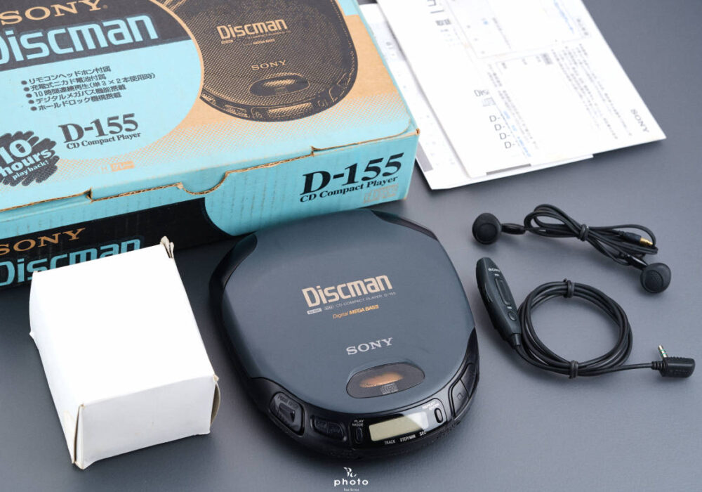 ・動作 索尼 SONY 索尼 Discman 1BIT DAC 搭載 高音質 便携式CD播放器 D-155 BLACK 整備品